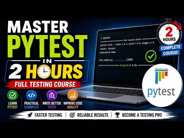Master Pytest in 2 Hours: Full Testing Course