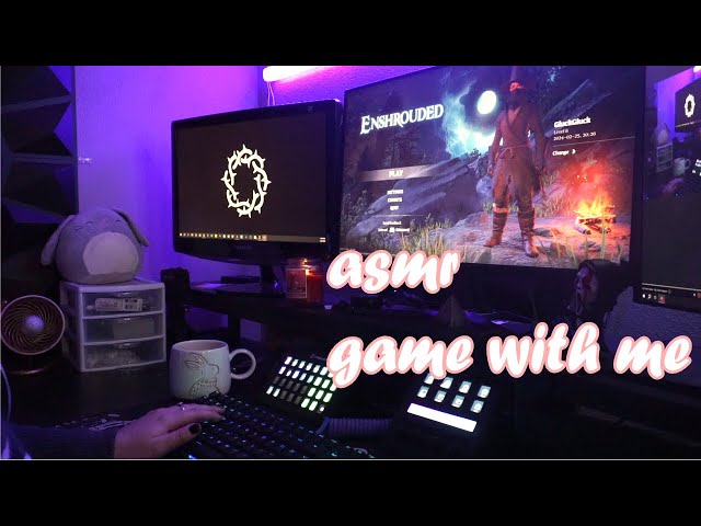 Cozy Enshrouded Game With Me ASMR! Raw Mouse & Keyboard Sounds, No Talking, No Music!