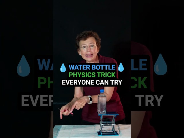 Water bottle physics trick everyone can #try! #shorts #DrTatiana #diy
