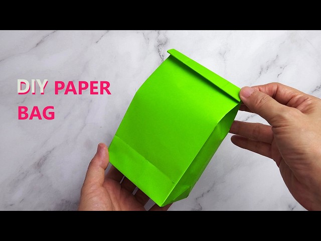 How to Make a Paper Bag from A4 Paper | Easy DIY Gift Bag