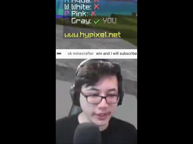 "If you win, I will subscribe..."
