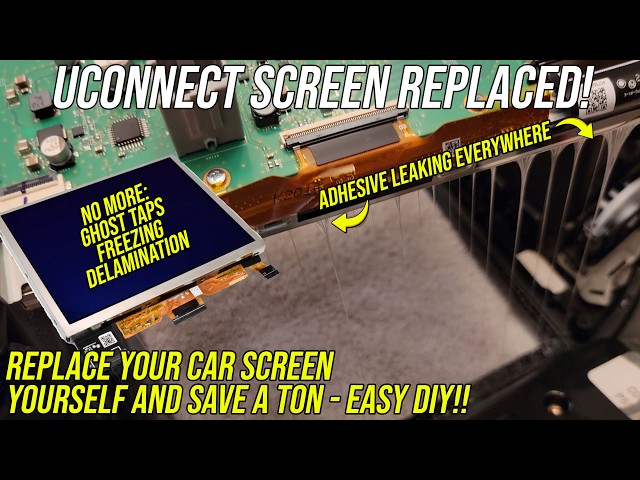 Uconnect 8.4 Screen Delaminating? DIY Fix in 20 Min (Save $1,000+) | Cuescreens Replacement