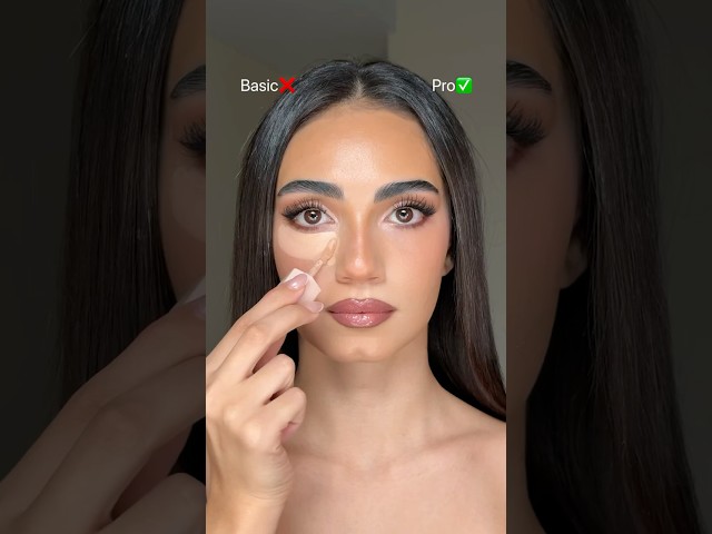 The difference isn't the makeup... it's the technique.👀 Basic ⏩PRO