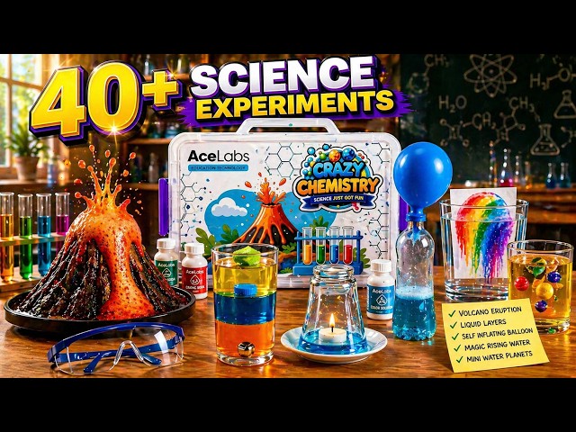 CRAZY SCIENCE BOX! 🧪 | 40+ Mind-Blowing Experiments at Home | AceLabs | STEM Education Pakistan