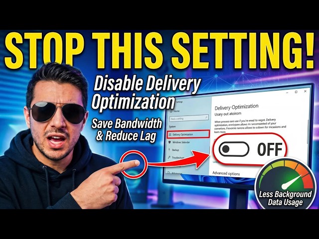 Disable Delivery Optimization in Windows 11/10 to Save Bandwidth & Reduce Lag