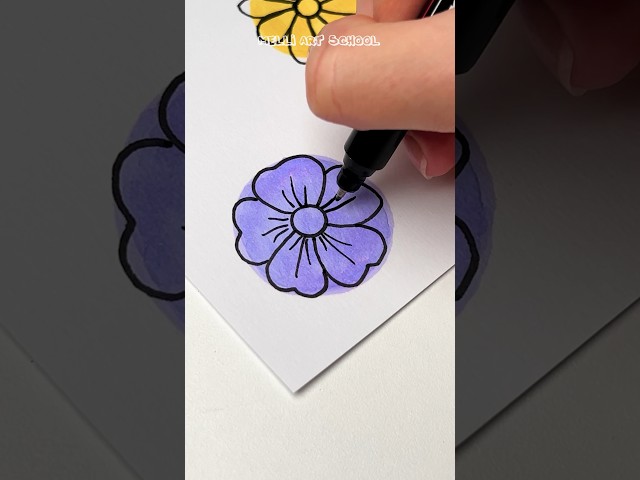 3 Creative Flower Drawing Tutorials for Beginners #tugorial #creative #drawing