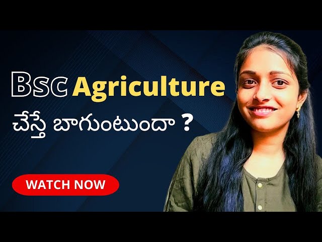 Bsc agriculture complete details