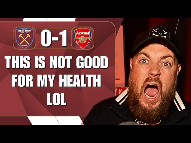 This Is Not Good For My Health LOL | West Ham 0-1 Arsenal | Match Reaction