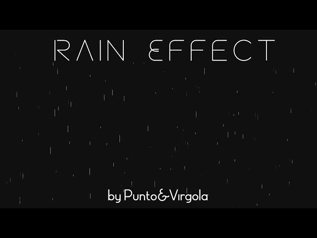 SpeedCoding : Rain Effect in JavaScript