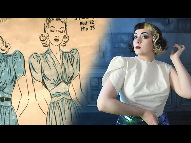 How To Make Tulip Sleeves // Pattern Drafting & Sewing Demo