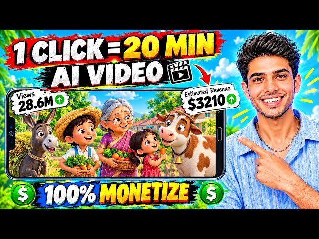 Long AI Video Kaise Banaye (20 Min) Using Just 1 Prompt🔥|| Ai Automation 2026