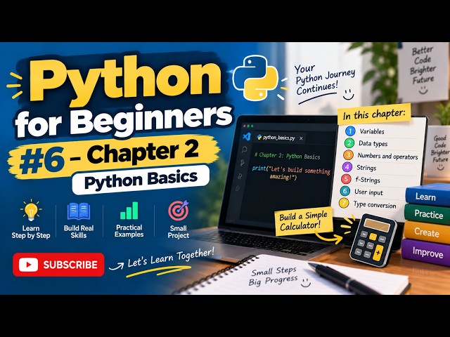 Python for Beginners #6 – Python Basics | Chapter 2 Introduction