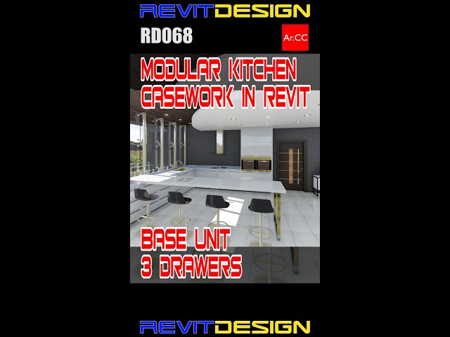 Revit Casework Base Unit 3 Drawers