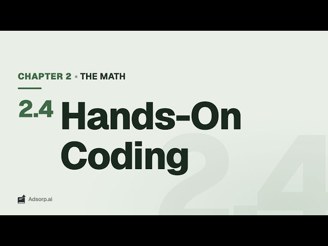 2.4 Hands-On Coding | The Math & Physics Survival Kit (No Scary Greek Letters)