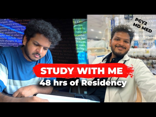 Study With Me - Medicine, ICU Nights & A Movie | 48 Hours As A Resident | Dr. Anuj Pachhel