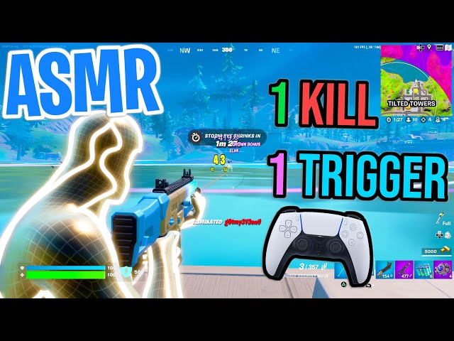 ASMR Gaming 😴 Fortnite 1 Kill = 1 Trigger Relaxing Mouth Sounds 🎮🎧 Controller Sounds + Whispering 💤