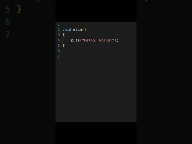 Learn C in 60 Seconds