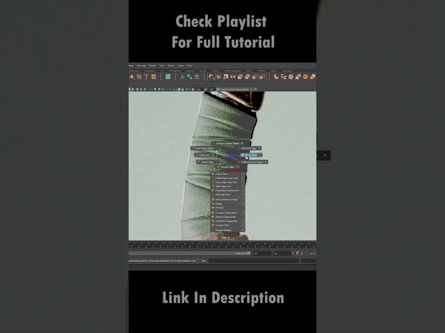 3D Dagger Modeling 🔥 Maya Hard Surface Tutorial #Shorts