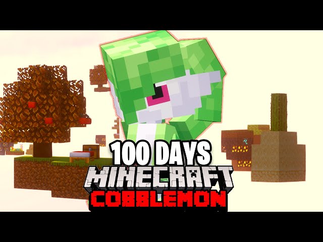 I Spent 100 DAYS in SKYBLOCK POKEMON Against My Rival! (Minecraft Cobblemon)