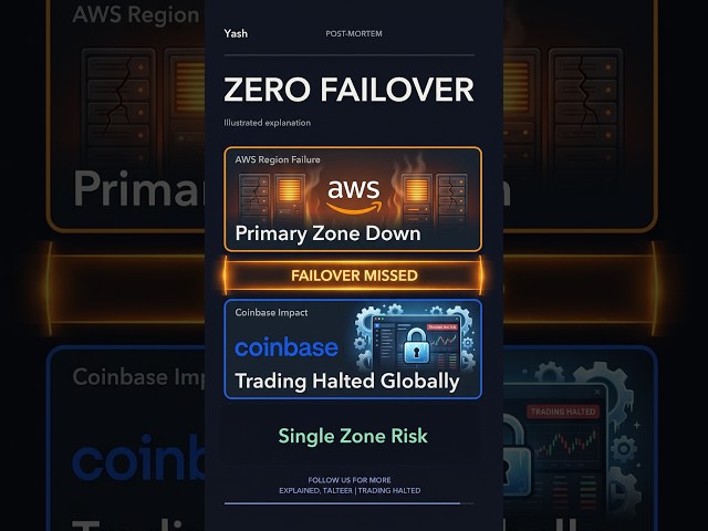 WHY COINBASE WENT DARK: 8 Hours, 1 Data Center, Zero Failover #amazon #outraged #coinbase