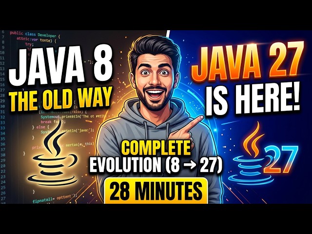 Java 27 Is HERE! Complete Evolution from Java 8 in 28 Minutes