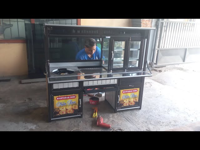 Gerobak motor martabak mini elagan dan kokoh