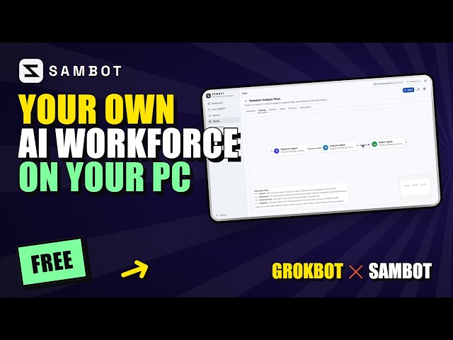 SAMBOT Demo: Build a 3-Agent Research Team on Windows
