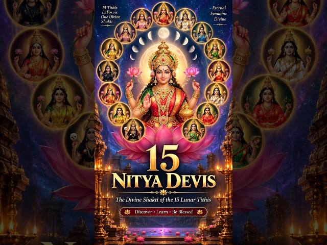 The 15 Nitya Devis 🌙 | Sri Vidya Secrets of the 15 Lunar Tithis | Hindu Devotional