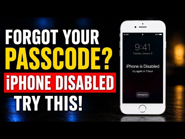 iPhone Disabled? How to Unlock Every iPhone If You Forgot Passcode Without Computer - No Data Losing