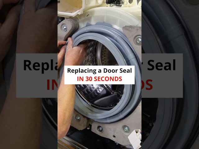 Replacing a Washing Machine Door Seal in 30 Seconds #appliances