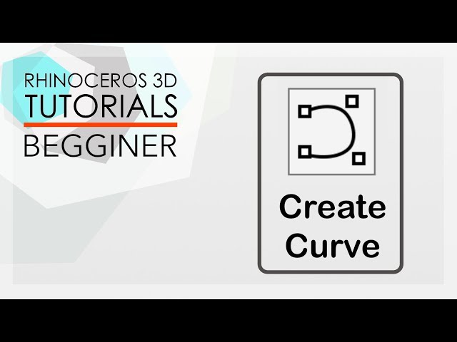 RHINO TUTORIALS - Beginner - Curve tools modeling