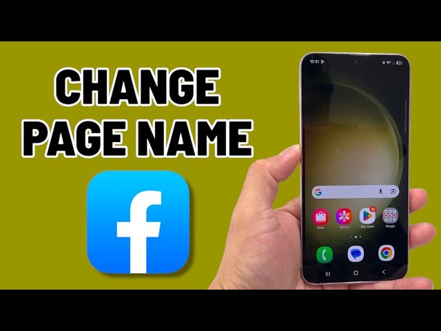 How To Change Facebook Page Name?