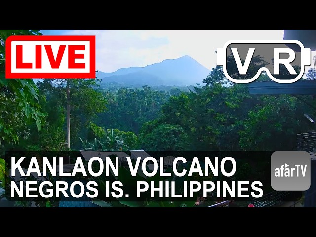 🔴 LIVE 4K VR180° Stand 8 KM from Kanlaon Volcano | Philippines 24/7