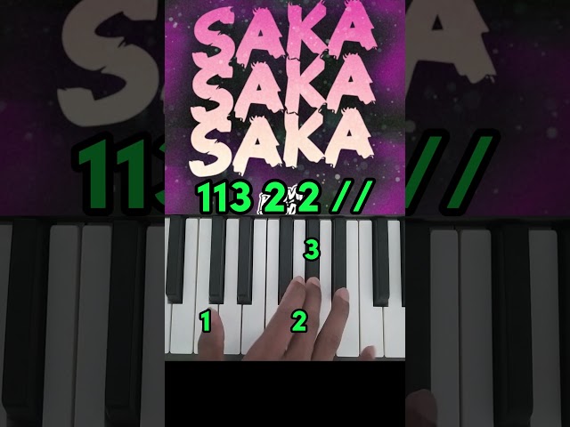 How to Play Saka Saka Phonk Easy Piano Tutorial #shorts #shortsfeed #sakasaka #viral #pianotutorial