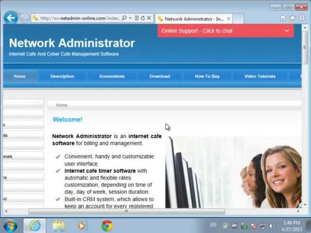 01 Installing NetAdmin internet cafe software on the Server PC