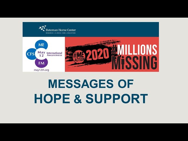 Messages of Hope and Support- 2020 Awareness Day & #MillionsMissing Event