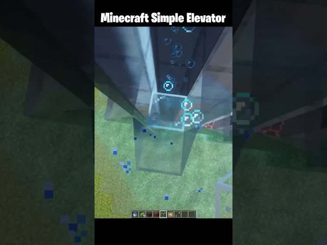 Minecraft Simple Elevator 😍 #minecraft #usa
