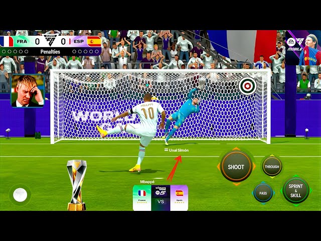 Fc Mobile | World's Game Final • Penalty Shootout ▪︎ France Vs Spain | Insane Saves 🧤