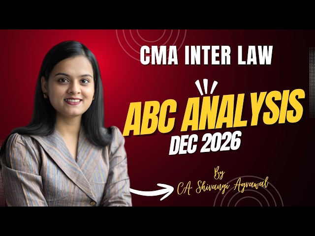 CMA Inter Law | ABC Analysis | Dec 2026