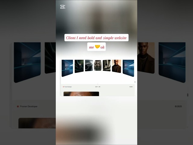 I Designed a Bold Personal Portfolio Website UI #webdesign