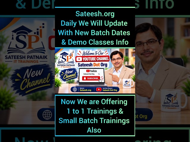 🐍 WANT TO LEARN PYTHON with Personal Care – Only ₹1,500! 🎯 Sateesh Patnaik IT Trainings #python