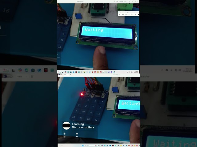 4x4 keypad module interface PIC16F877A. #circuit #control #diy #project #electronic #coding #key