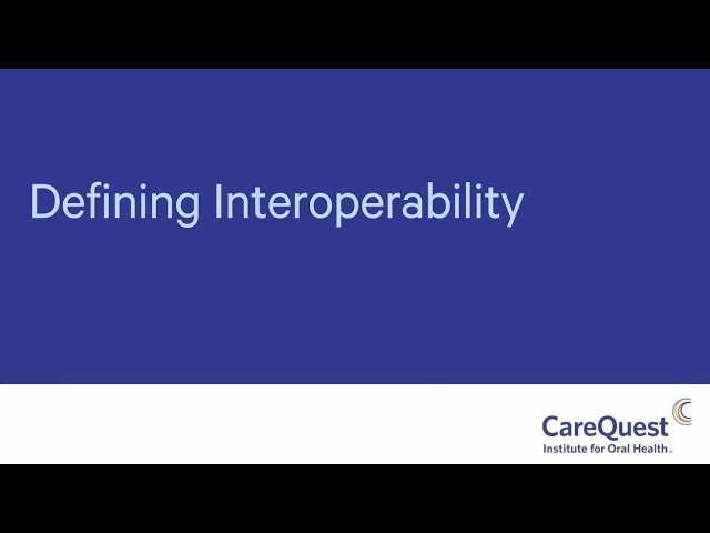 Defining Interoperability