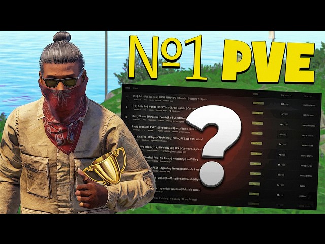 Playing Rust on The Most Popular PvE Server
