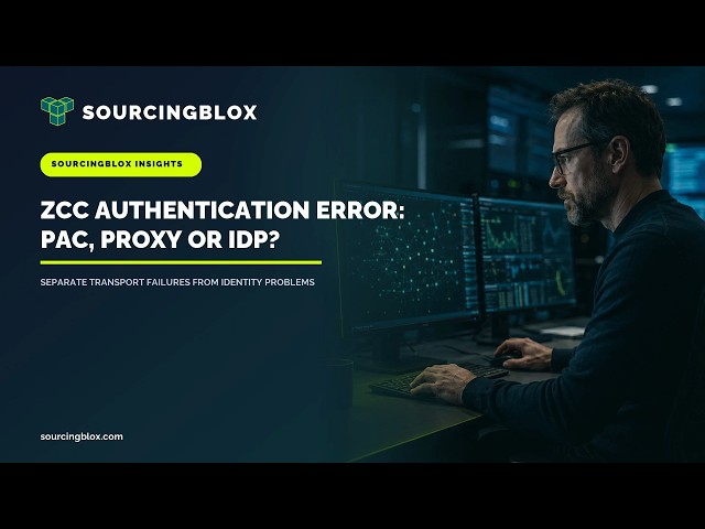 Zscaler Client Connector Authentication Error: PAC, Proxy or IdP?