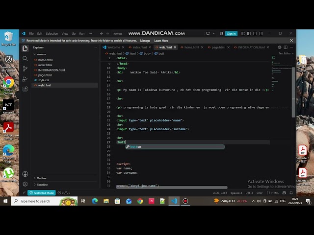How to create a Website Using HTML css Javascript tutorial #programming#htmlcss 