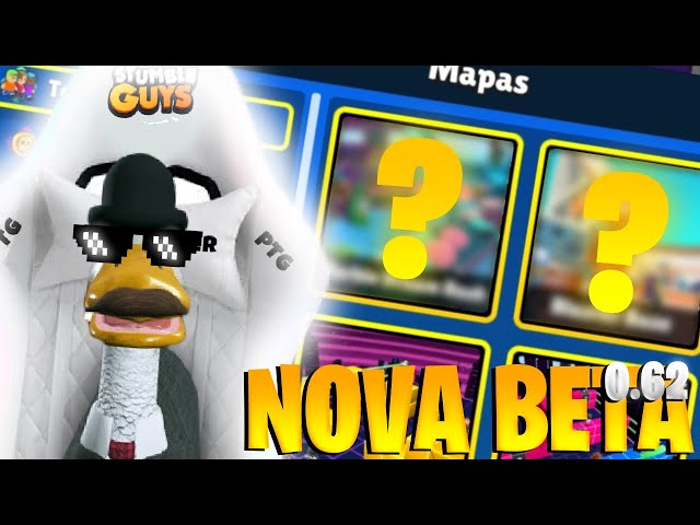 Testei a Nova Beta 0.62 do STUMBLE GUYS e Mostrei os novos mapas e muito+ | PATOLHUDO