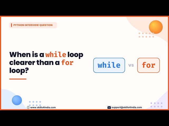 When Should You Use while Instead of for in Python? #python #pythoninterview
