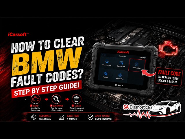BMW Fault Codes: Meaning, Diagnosis & Clearing With iCarsoft CR MAX P (2026)