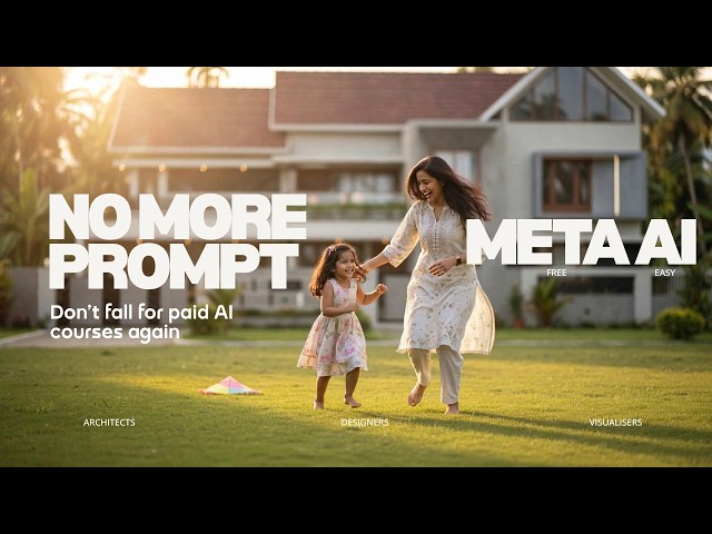 3D Render to Realistic Image Without Prompts | Meta AI for Architects